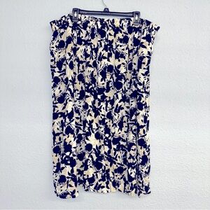 Women’s vtg Sag Harbor Woman floral midi skirt sz 3X